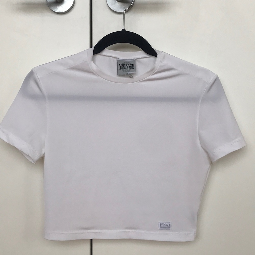 Versace jeans cropped shirt